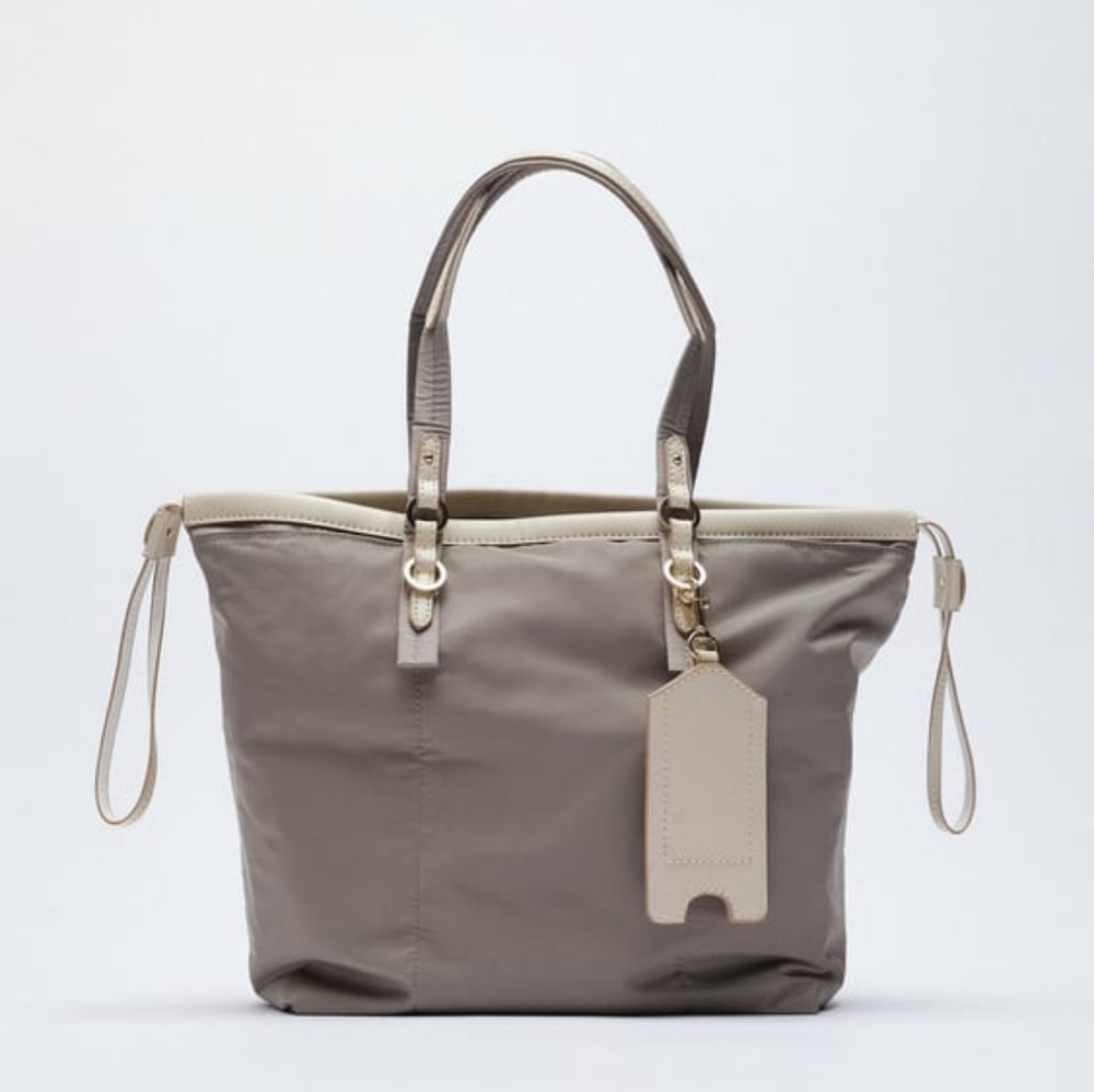 Zara Nylon Mini Tote Bag